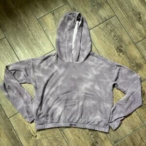 Athleta Girl Cropped‎ Purple Lightweight Hoodie Girls Size XXL/16